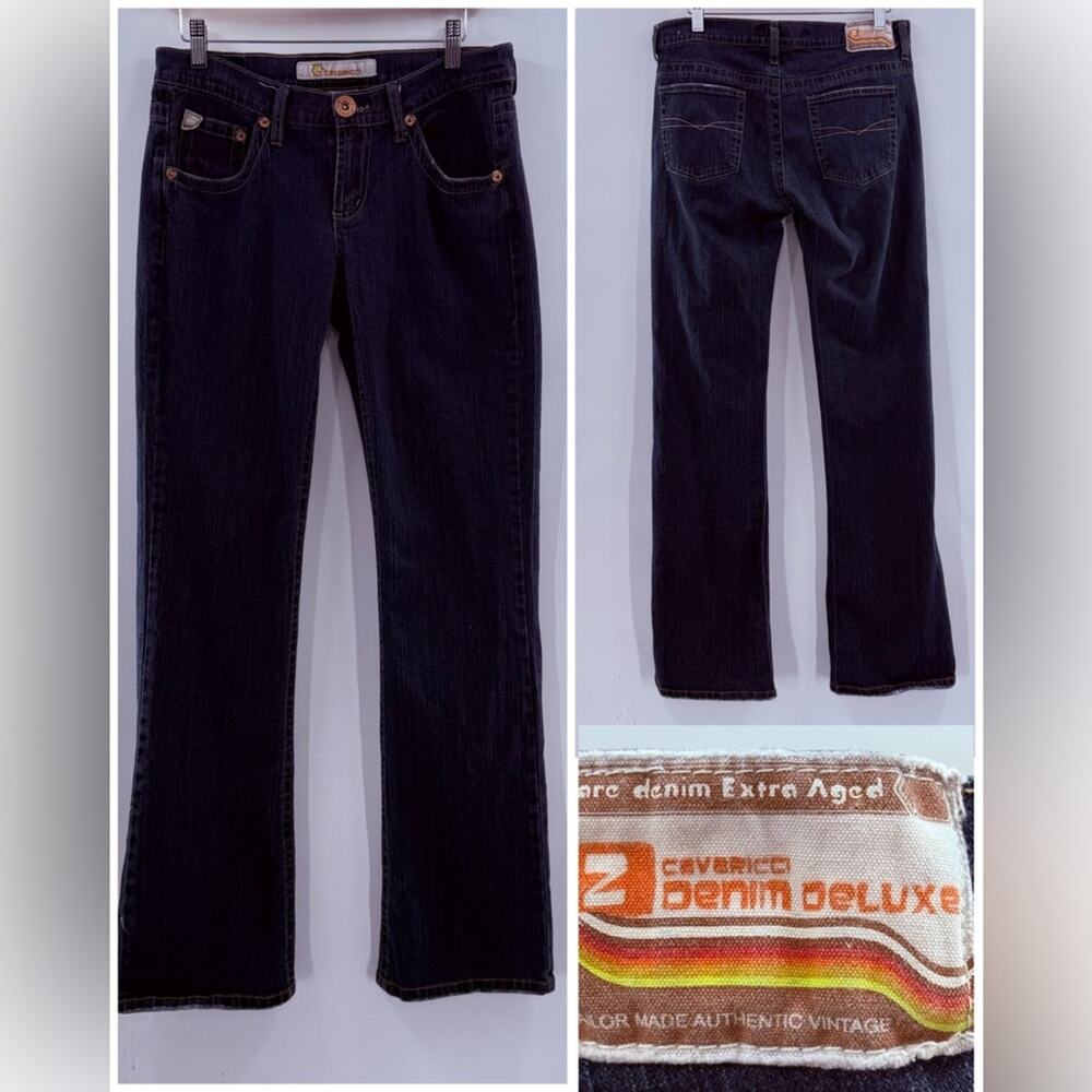 Z. Cavaricci Denim Deluxe Vintage 90’s Dark Wash Mid Rise Jeans Y2K Size 11